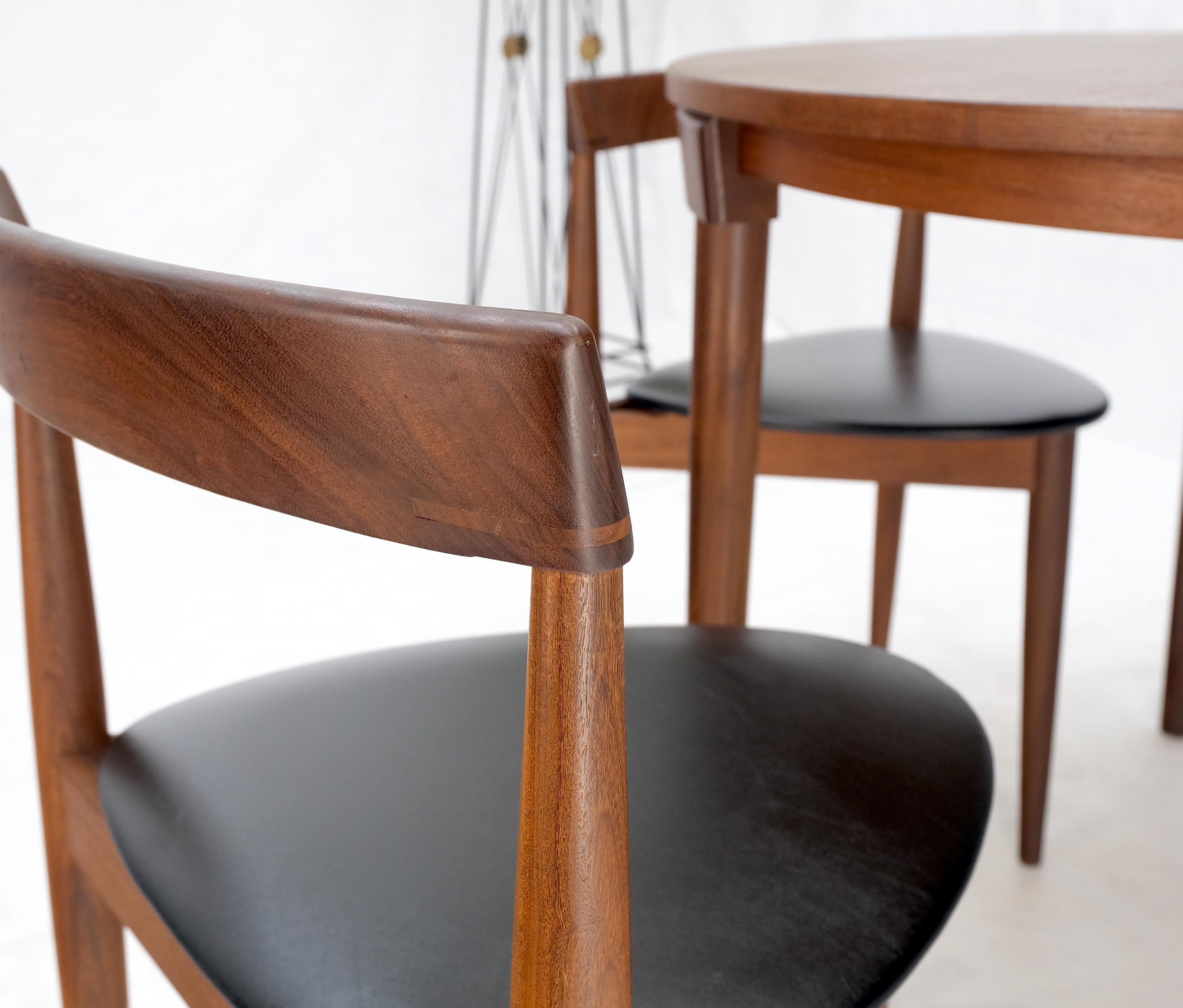 Danish Dining Teak Chairs Table Set 
