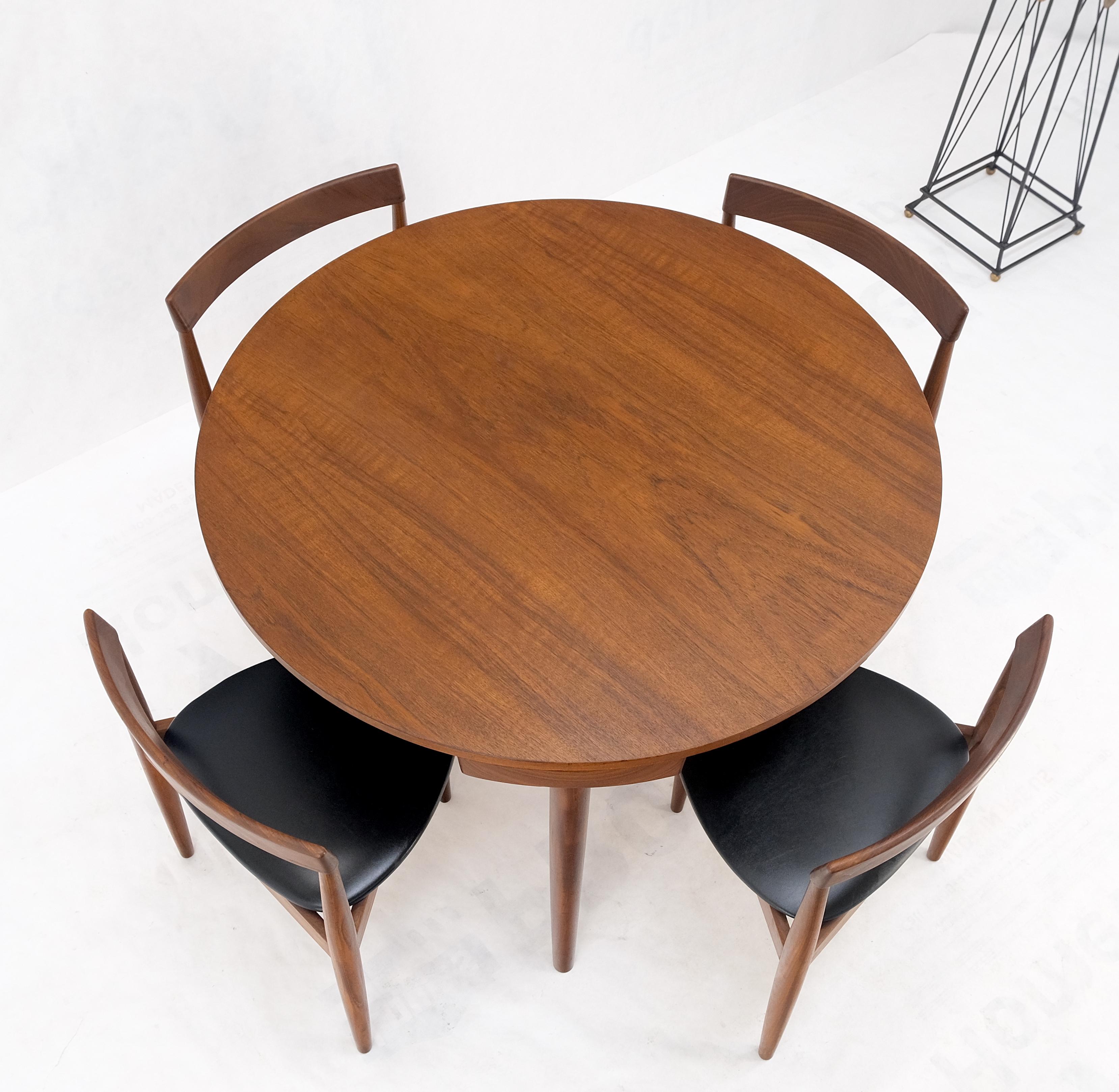 Danish Dining Teak Chairs Table Set 