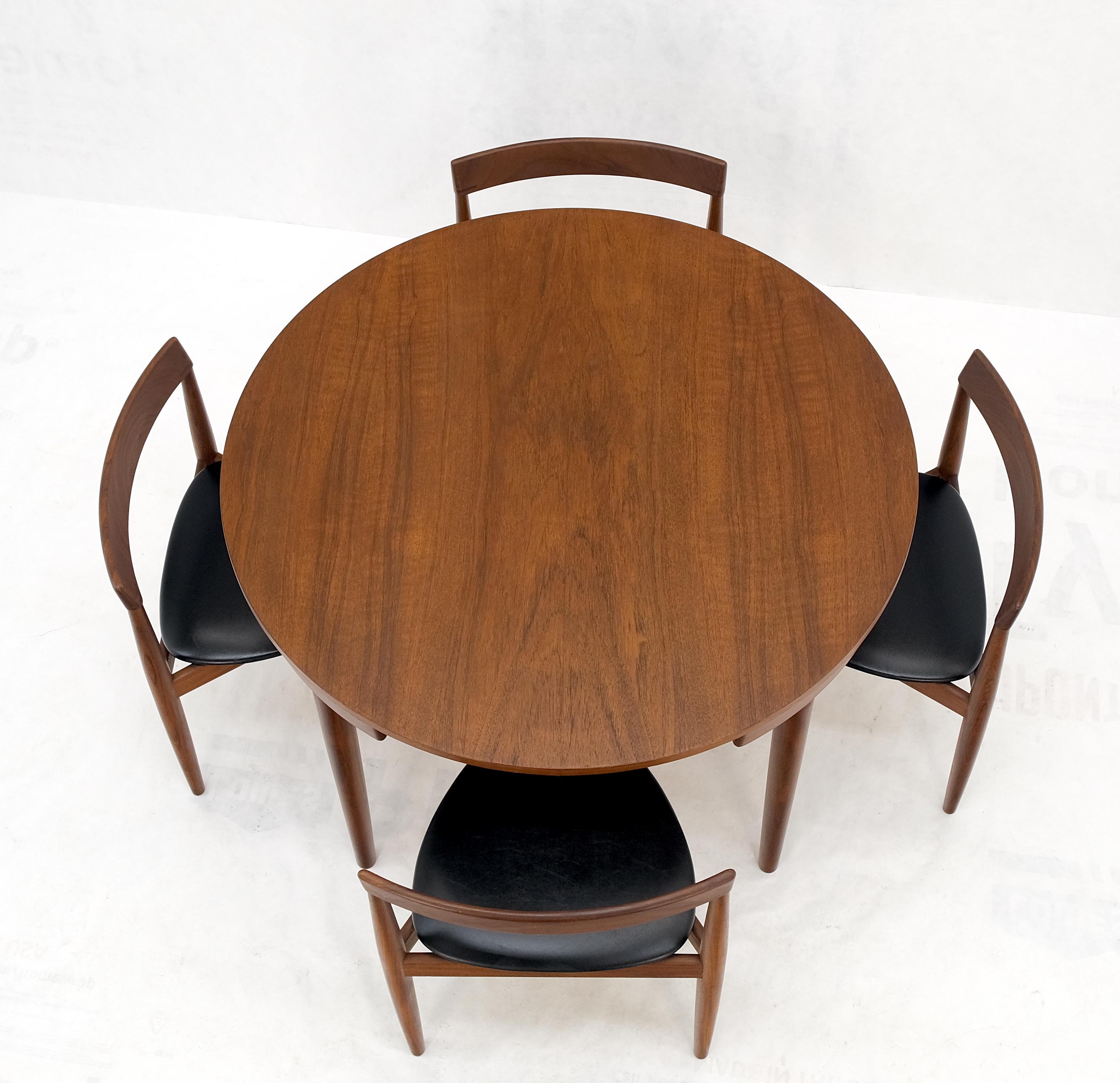 Danish Dining Teak Chairs Table Set 