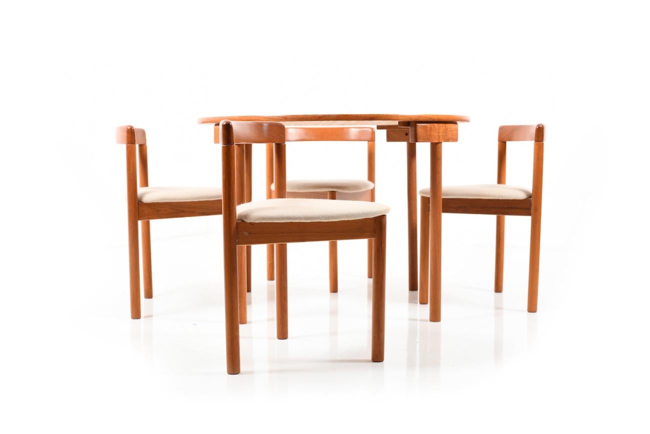 Danish Dinner Set in Teak by A.B.J. For Sale 3