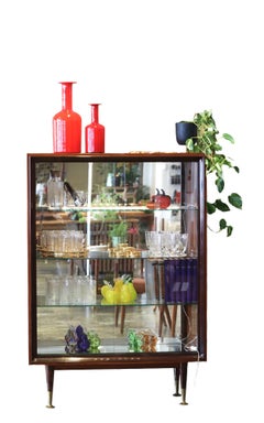 Danish display cabinet in rosewood 70s