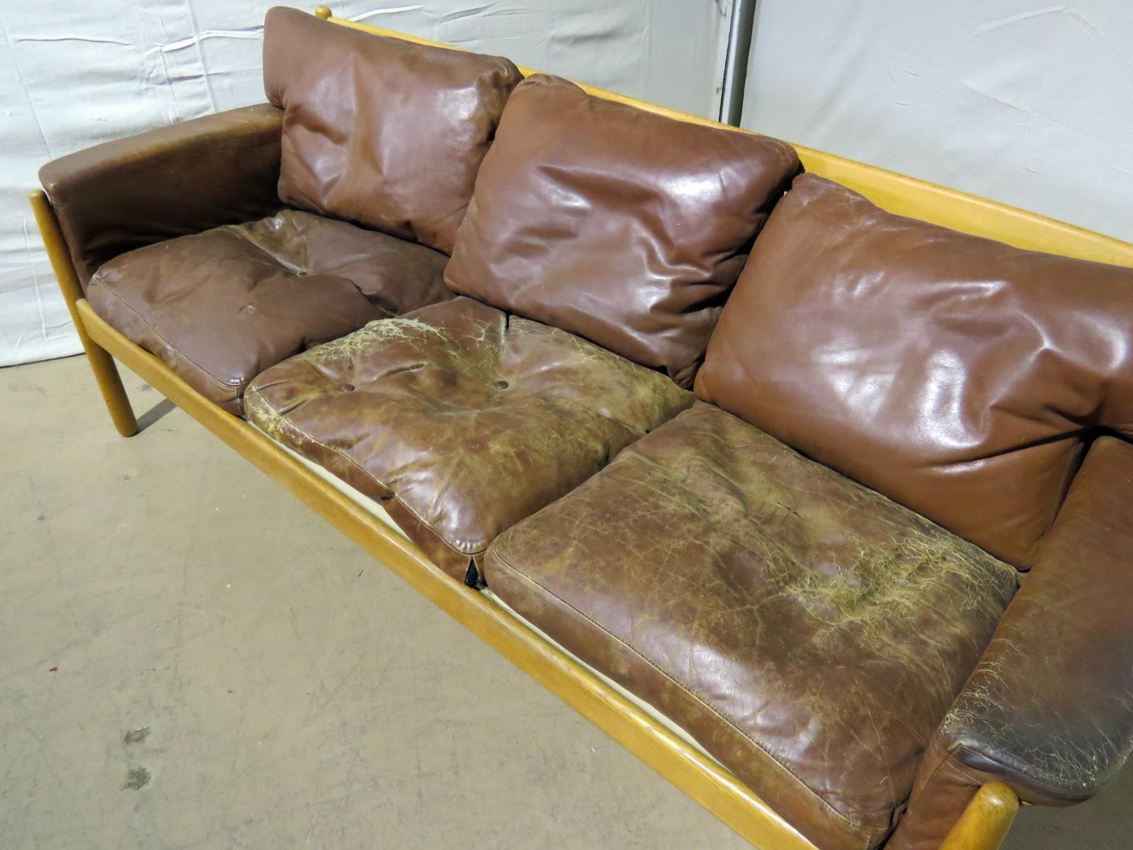 distressed leather sofas