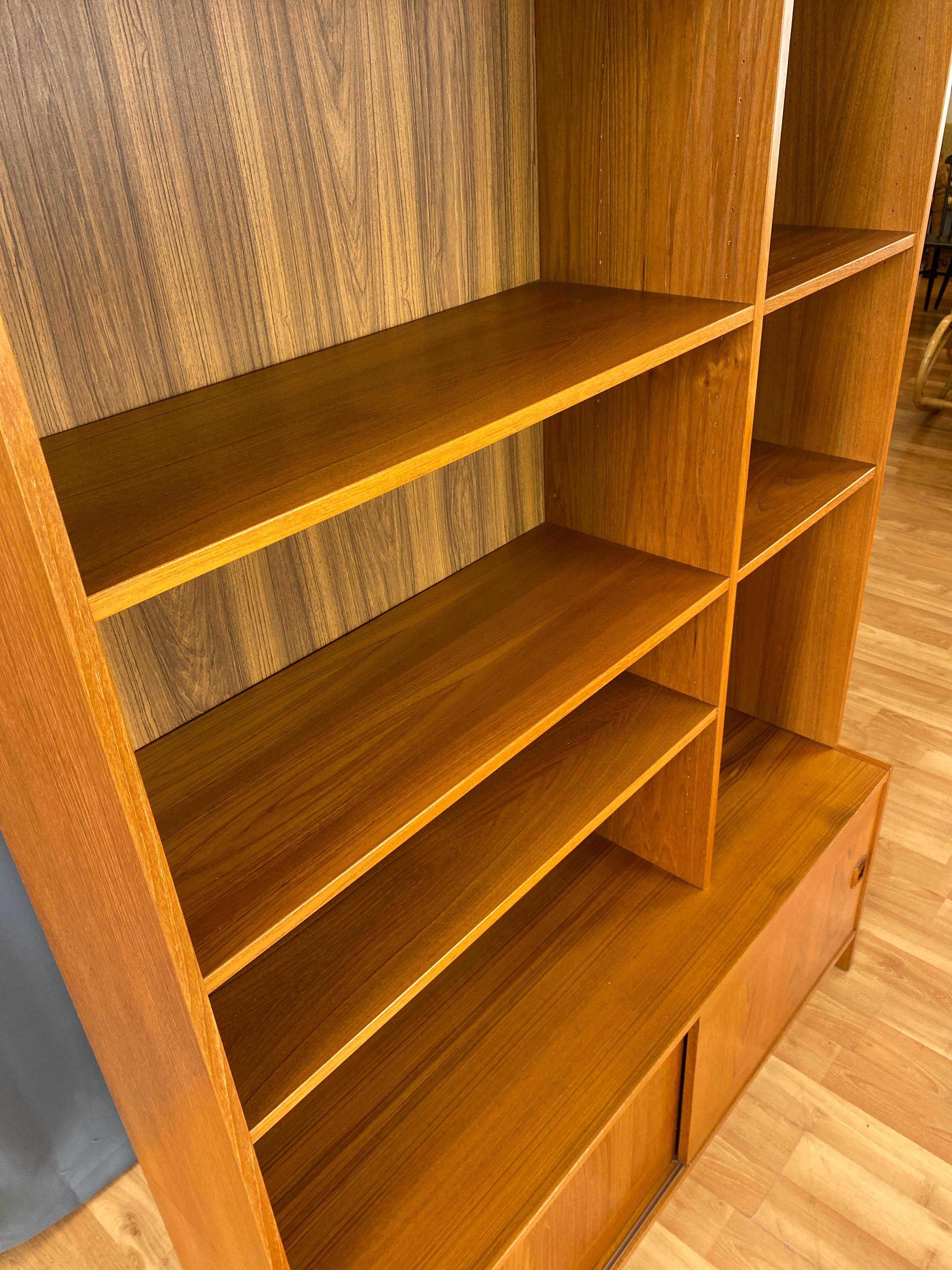 Danish Domino Teak Credenza & Shelving Unit 5