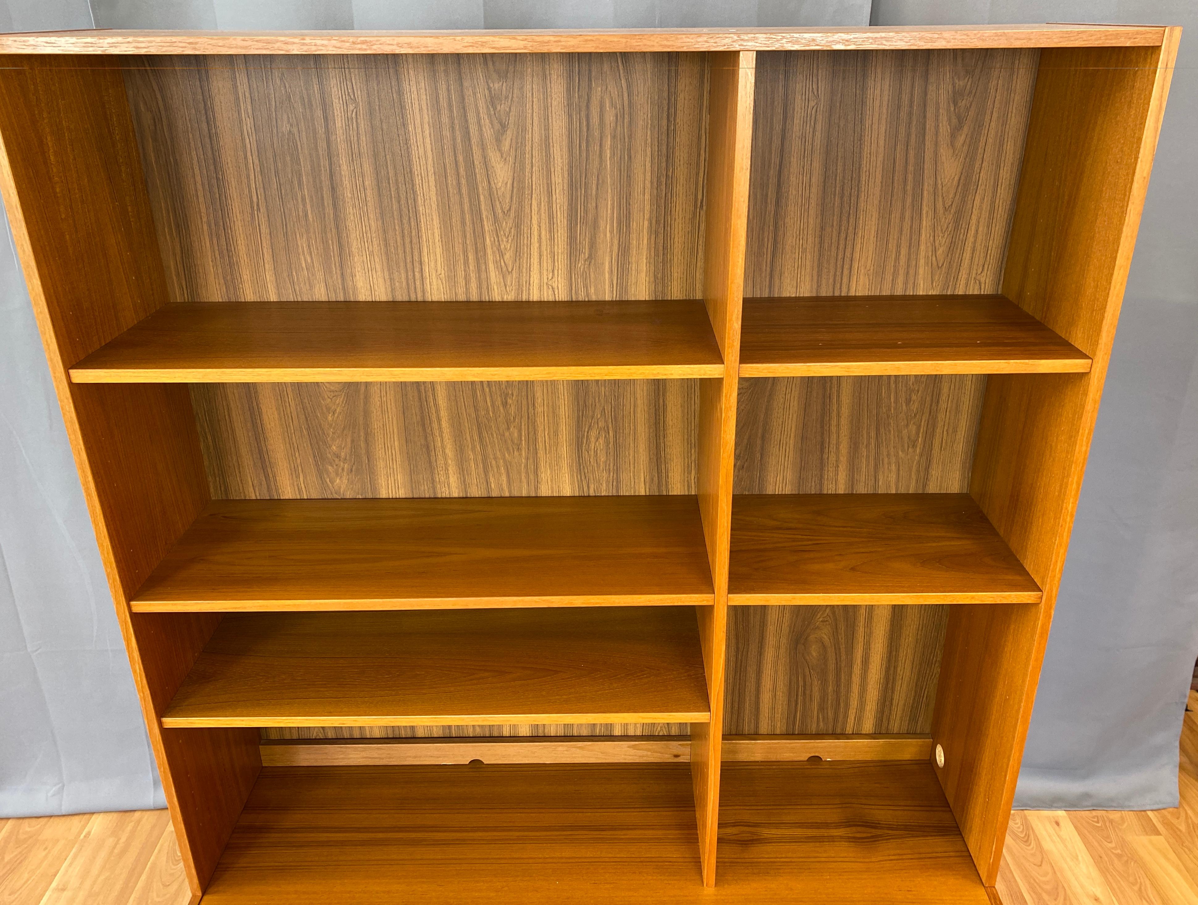 Late 20th Century Danish Domino Teak Credenza & Shelving Unit