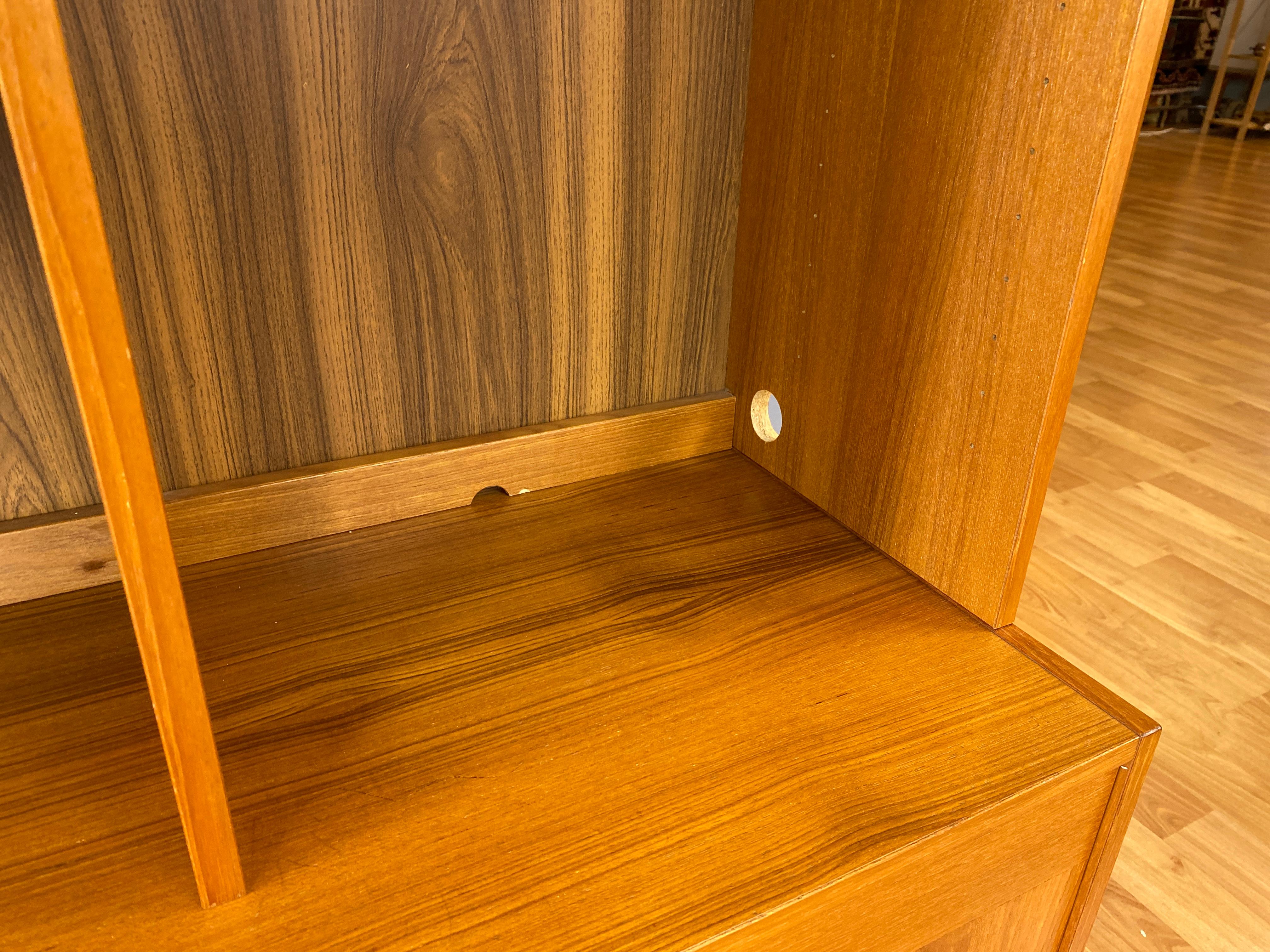 Danish Domino Teak Credenza & Shelving Unit 1