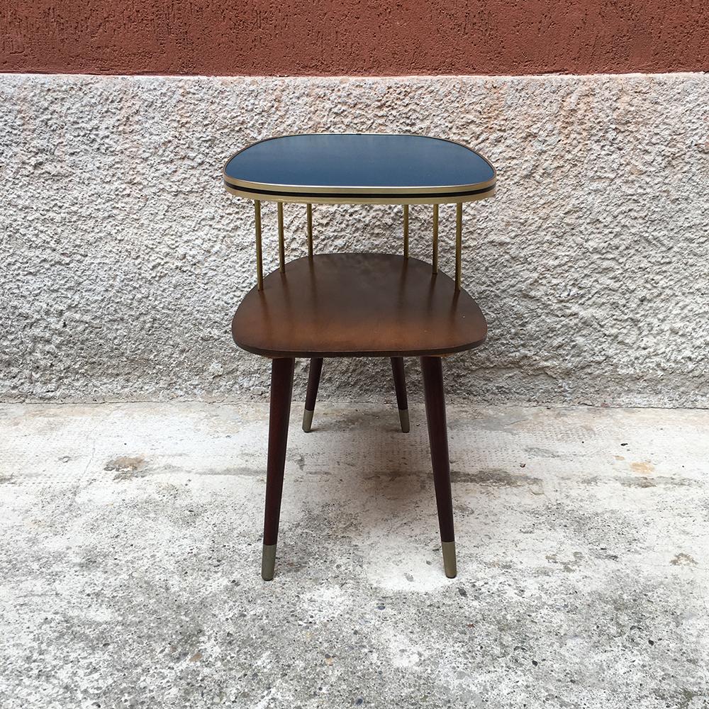 Mid-Century Modern Danish Double Laminate Shelf Coffee Table, 1950s