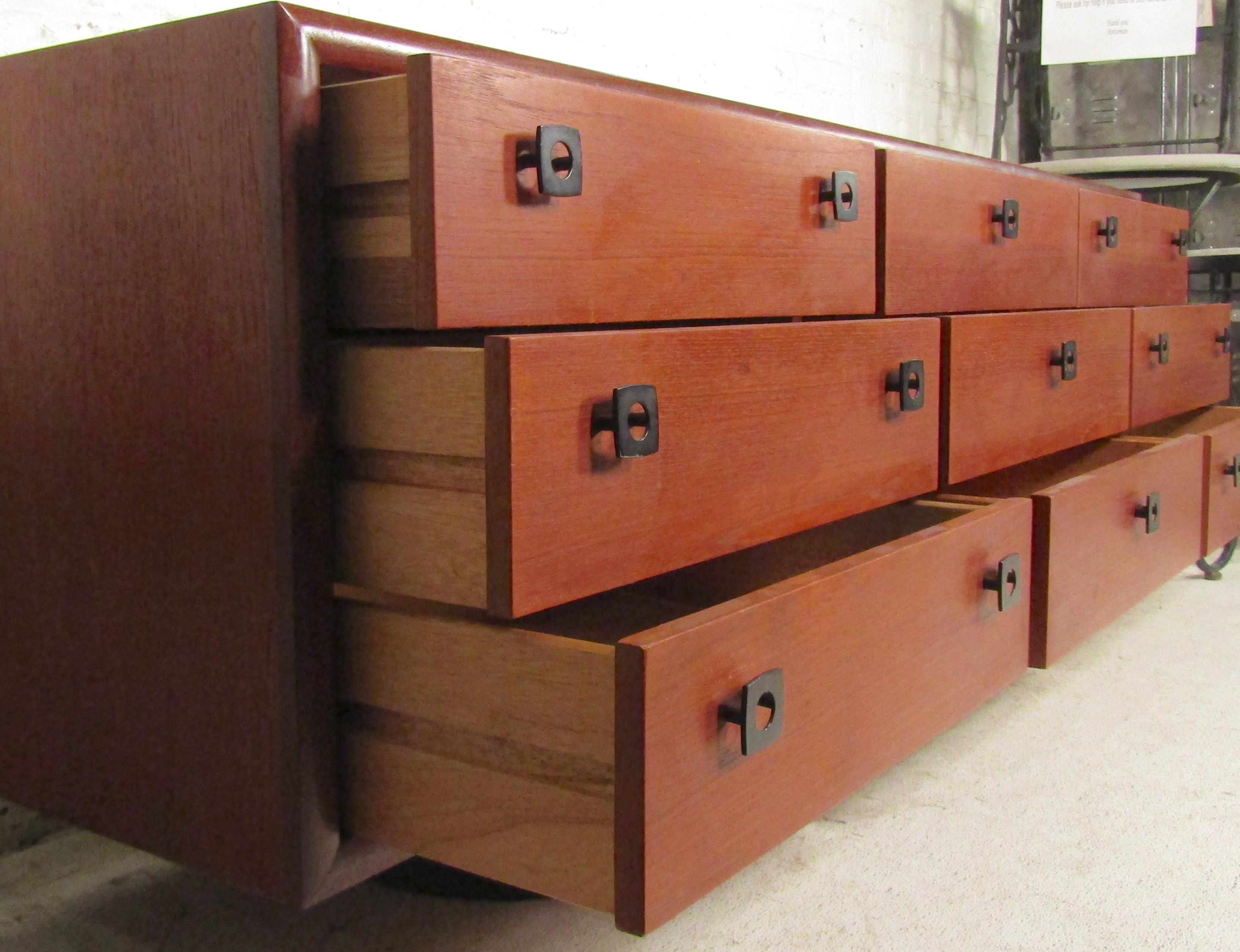 Danish Dresser with Leatherette Base 3