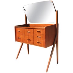 Retro Danish Dressing Table from AG Spejl Kobberbeskyttet, 1960s