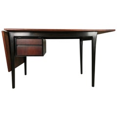 Danish Drop Leaf Desk in Rosewood by Arne Vodder for Sibast