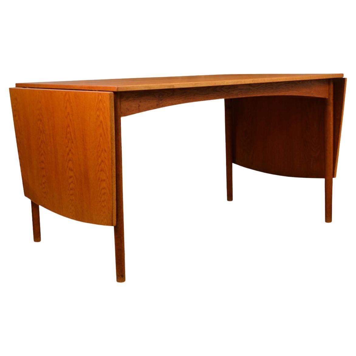 MidCentury Small Danish Teak FlipTop Dining Table by Mogensen