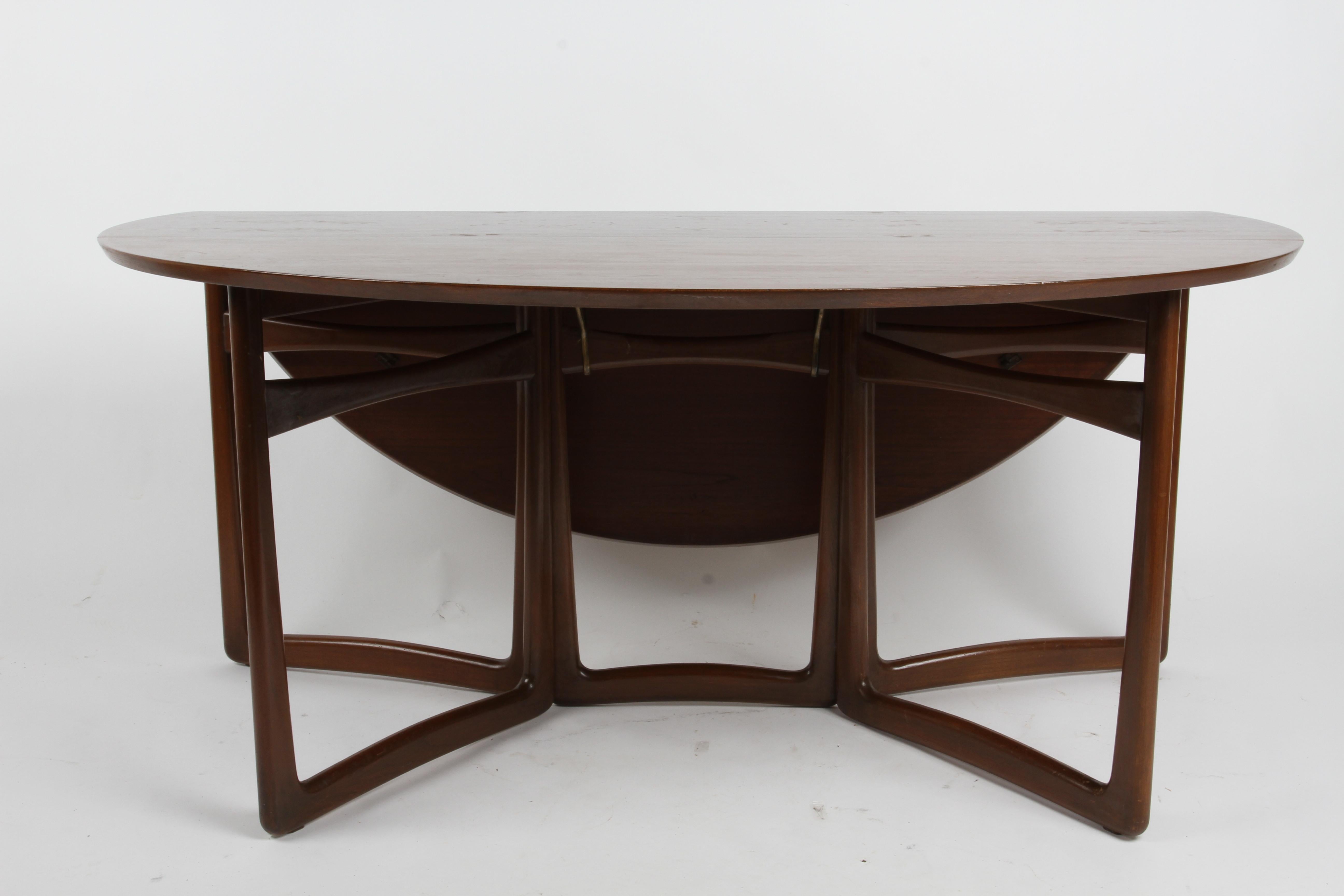 Danish Drop-Leaf Table by Peter Hvidt & Orla Molgaard Nielsen for France & Son In Good Condition For Sale In St. Louis, MO