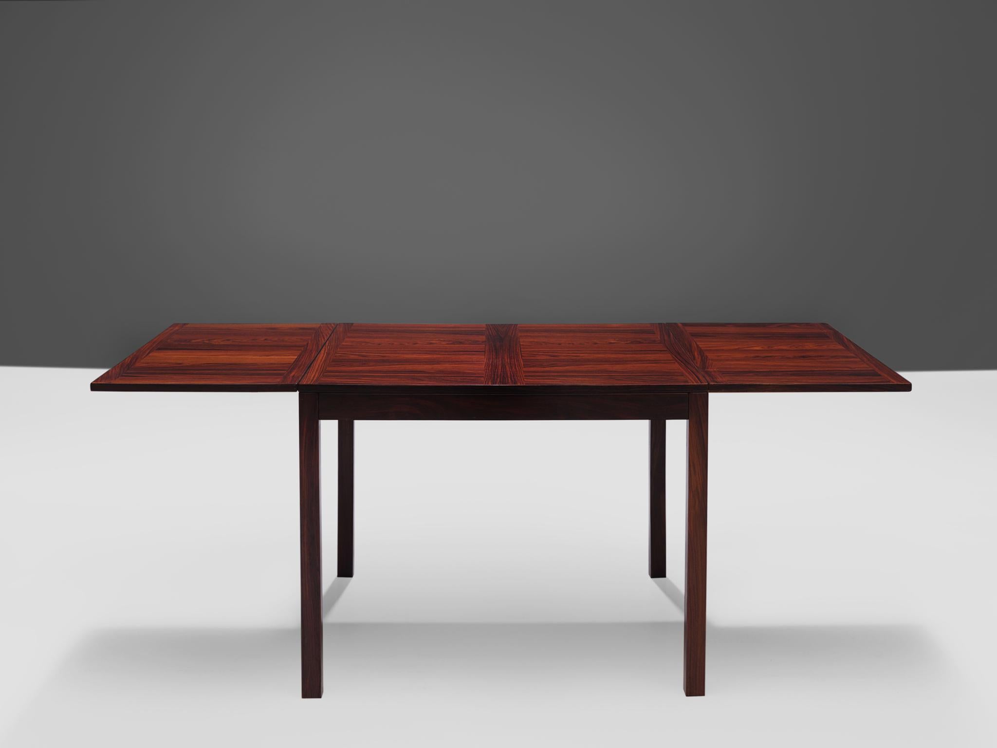 Wood Danish Drop-Leaf Table in Rosewood