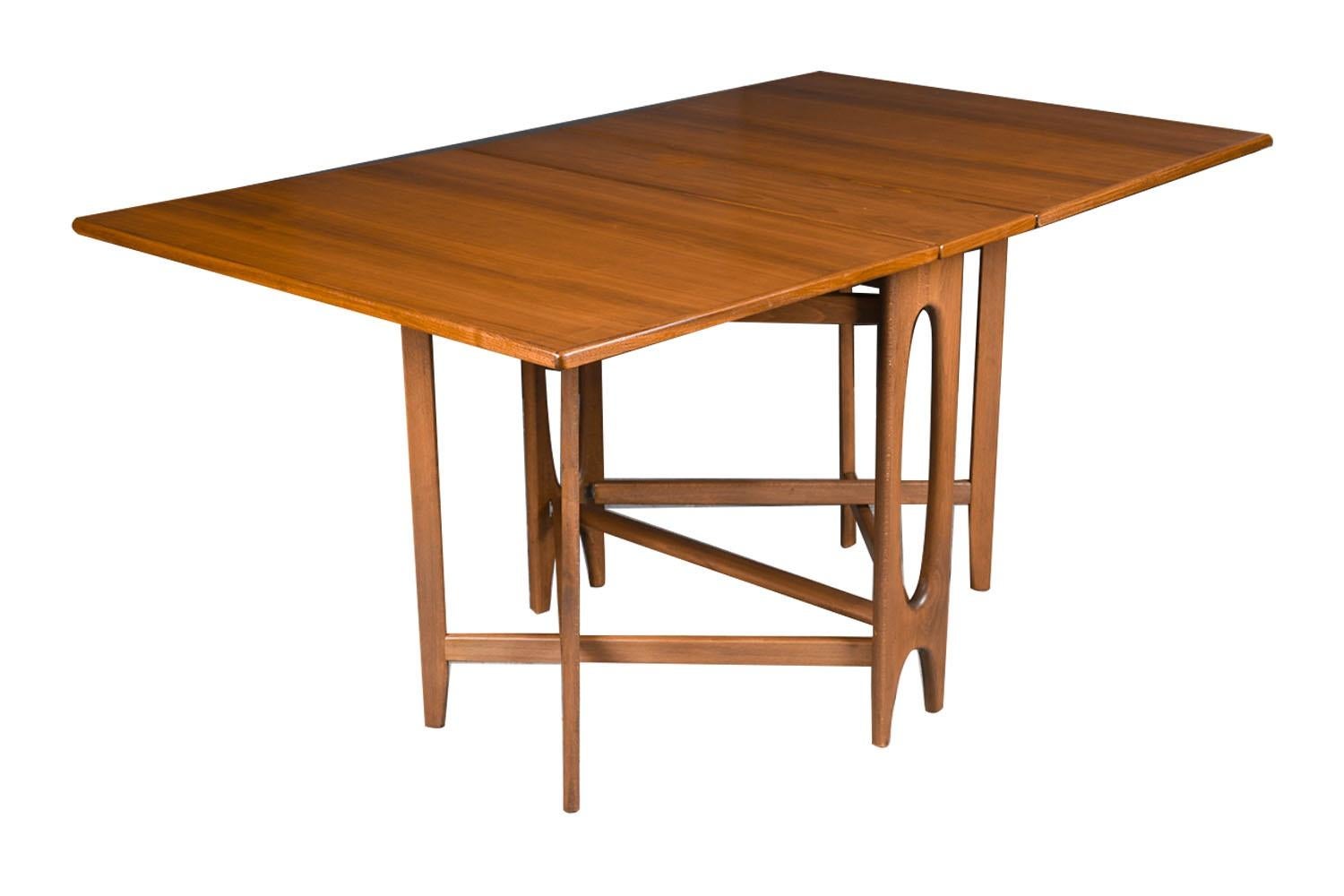 mid century drop leaf table