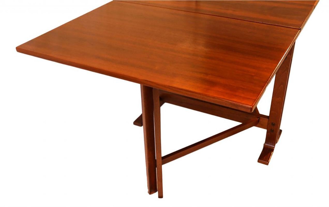 Danish Drop Leaf Teak Dining Table Bruno Mathsson Style 3