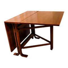 Danish Drop Leaf Teak Dining Table Bruno Mathsson Style