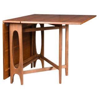 1950 Bruno Mathsson Maria Gateleg Table-Dark Walnut Finish at 1stDibs