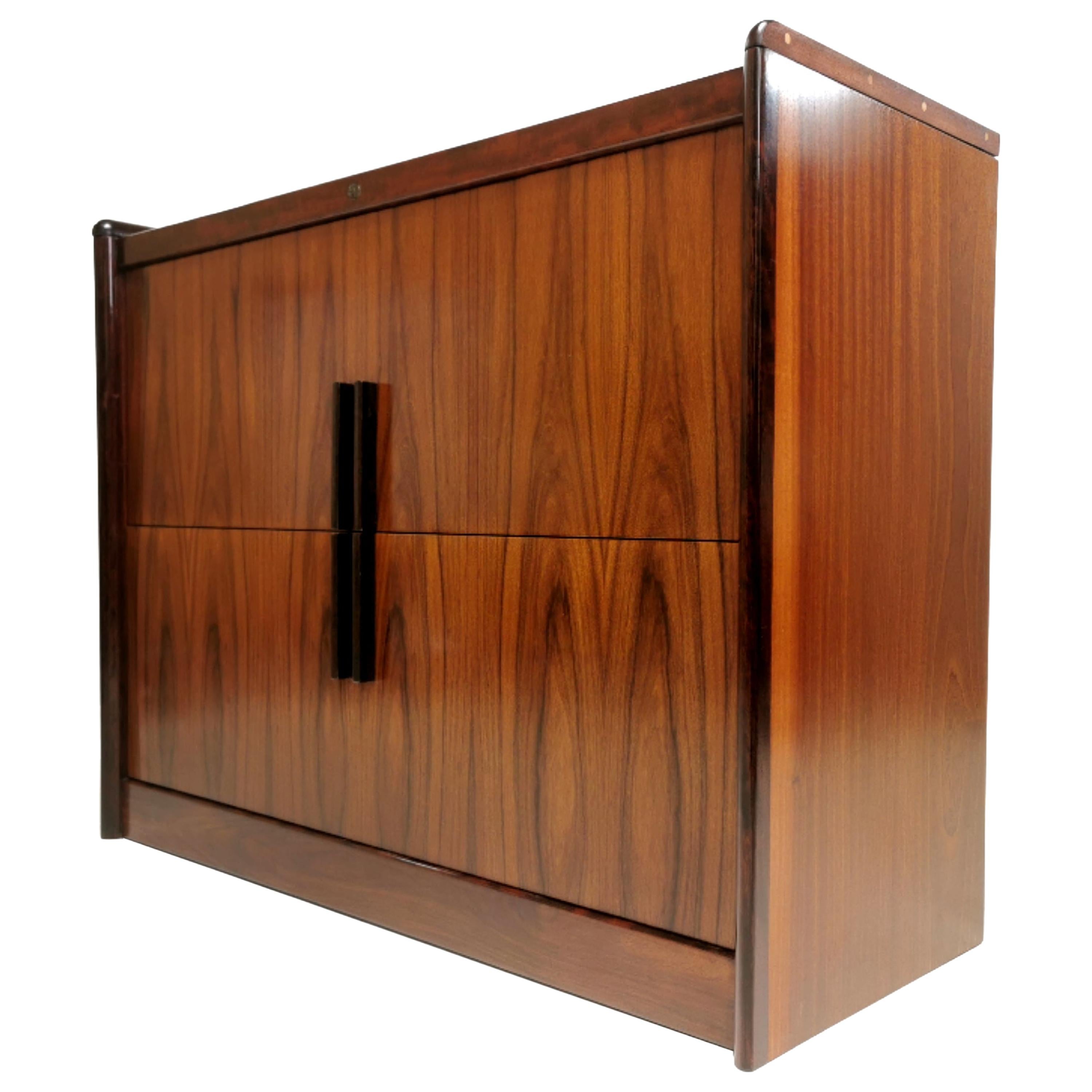 Danish Dyrlund Rosewood Filing Office Cabinet