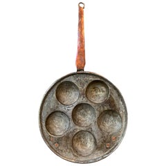 Danish Early 19th Century Apple Cake and Danish Donut Copper Pan