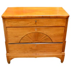 Danish Early 19th Century Biedermeier Pine Dresser