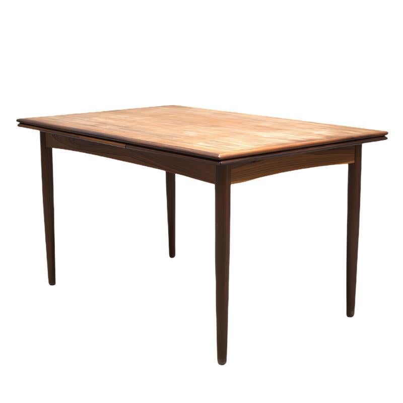 Esta mesa de comedor danesa de palisandro de los años 60 está llena de encanto. El carácter de esta mesa se encuentra en la veta de la madera. Hermosa y de diseño clásico, es una pieza atemporal que complementa todos los estilos.  Esta mesa es