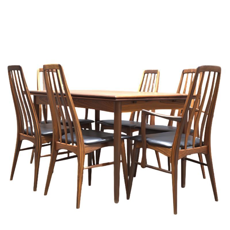Mesa de comedor danesa de palisandro de principios de los 60 en Bueno estado para la venta en Basildon, London