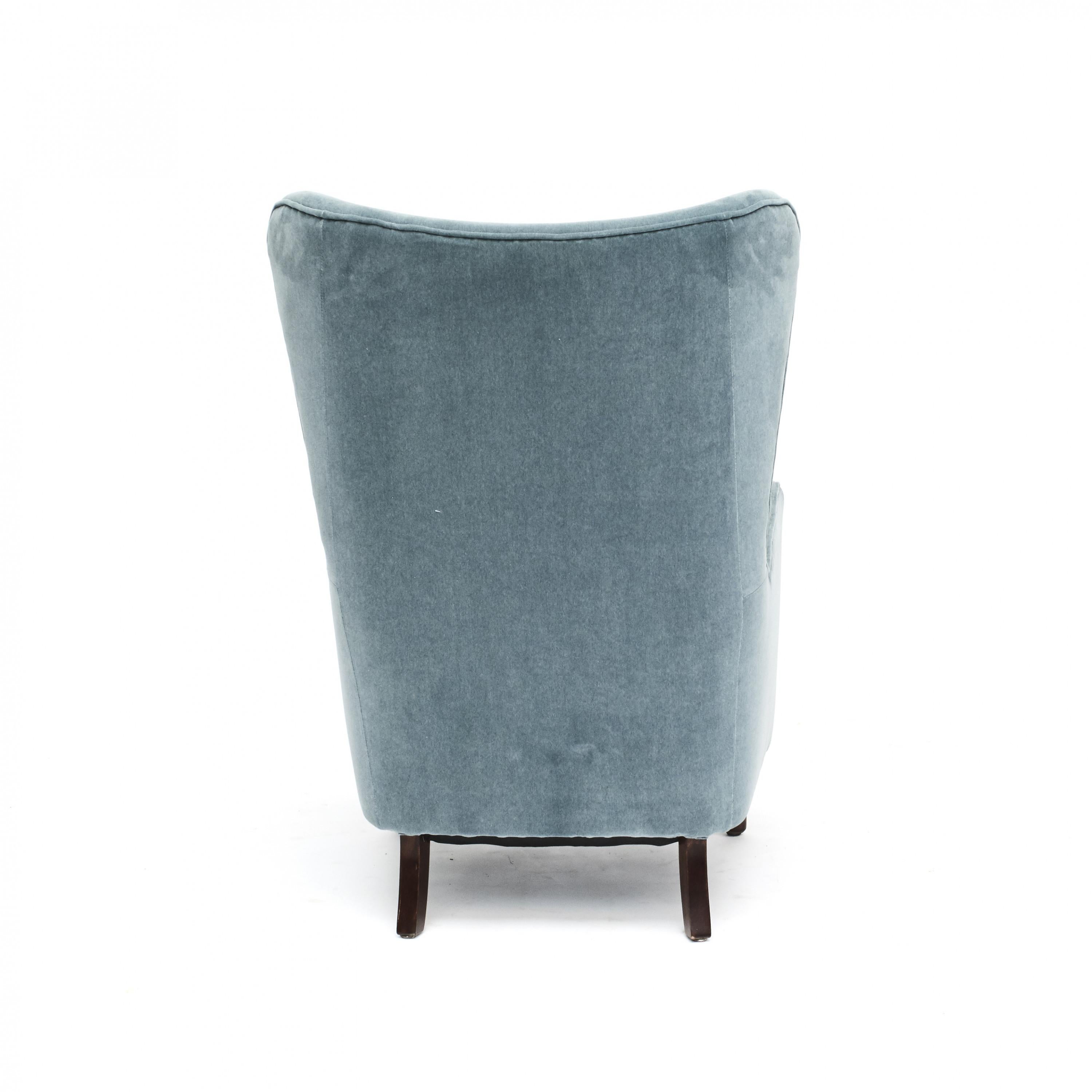 Stained Danish Easy Chair, 1930-1940