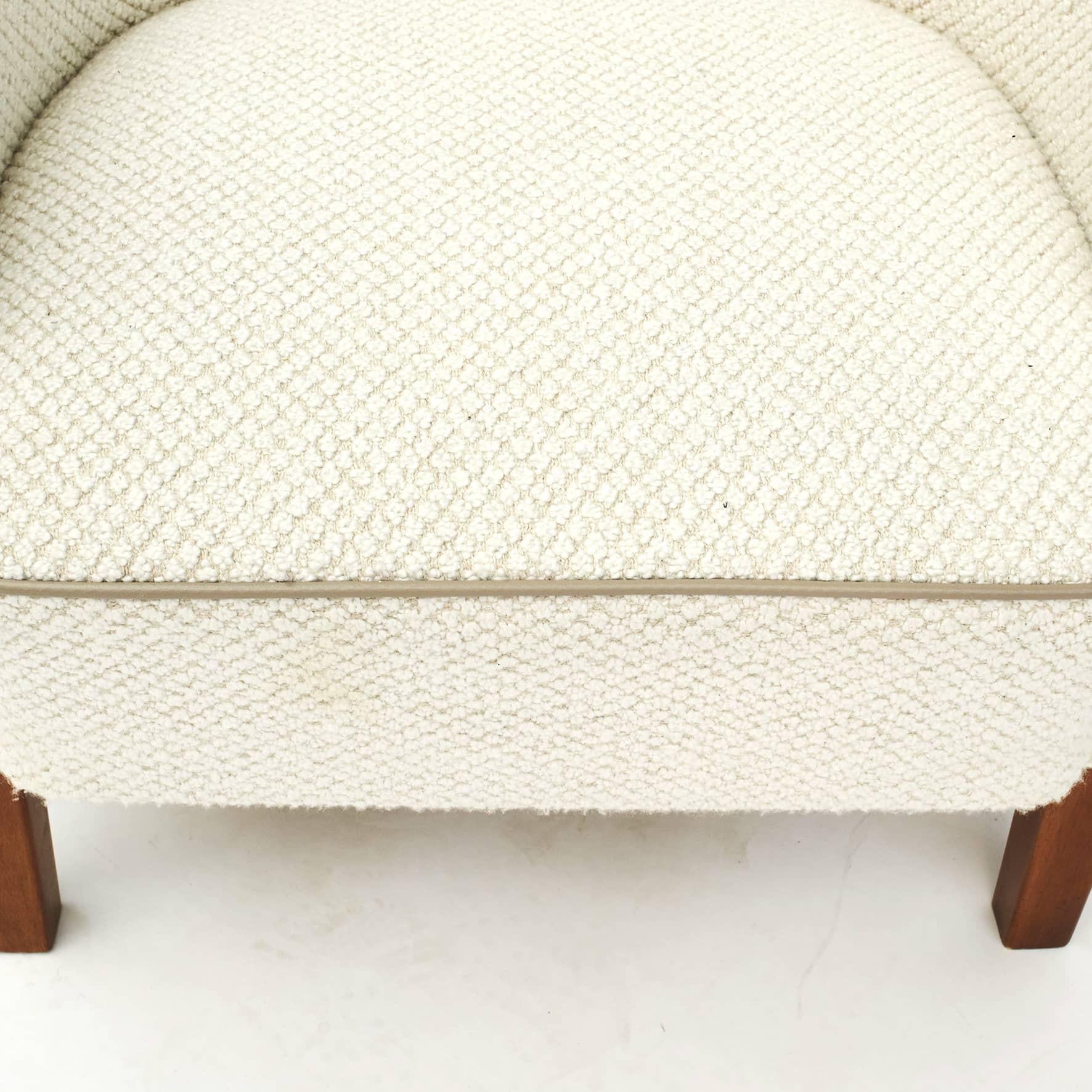 Bouclé Danish Easy Chair, 1940-1950