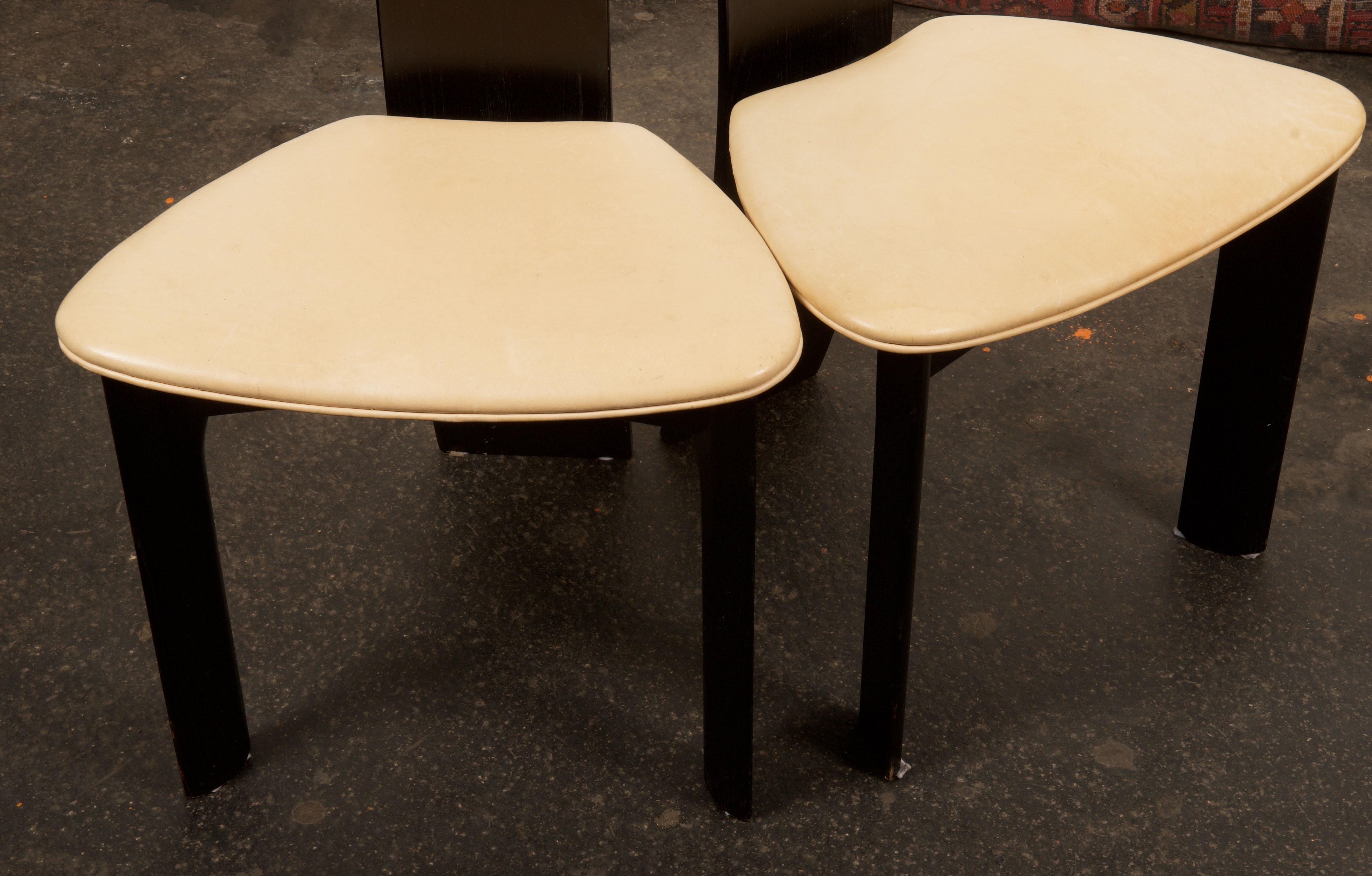 Danish Ebonized Dining Chairs by Bob og Dries Van Den Berghe For Sale 13