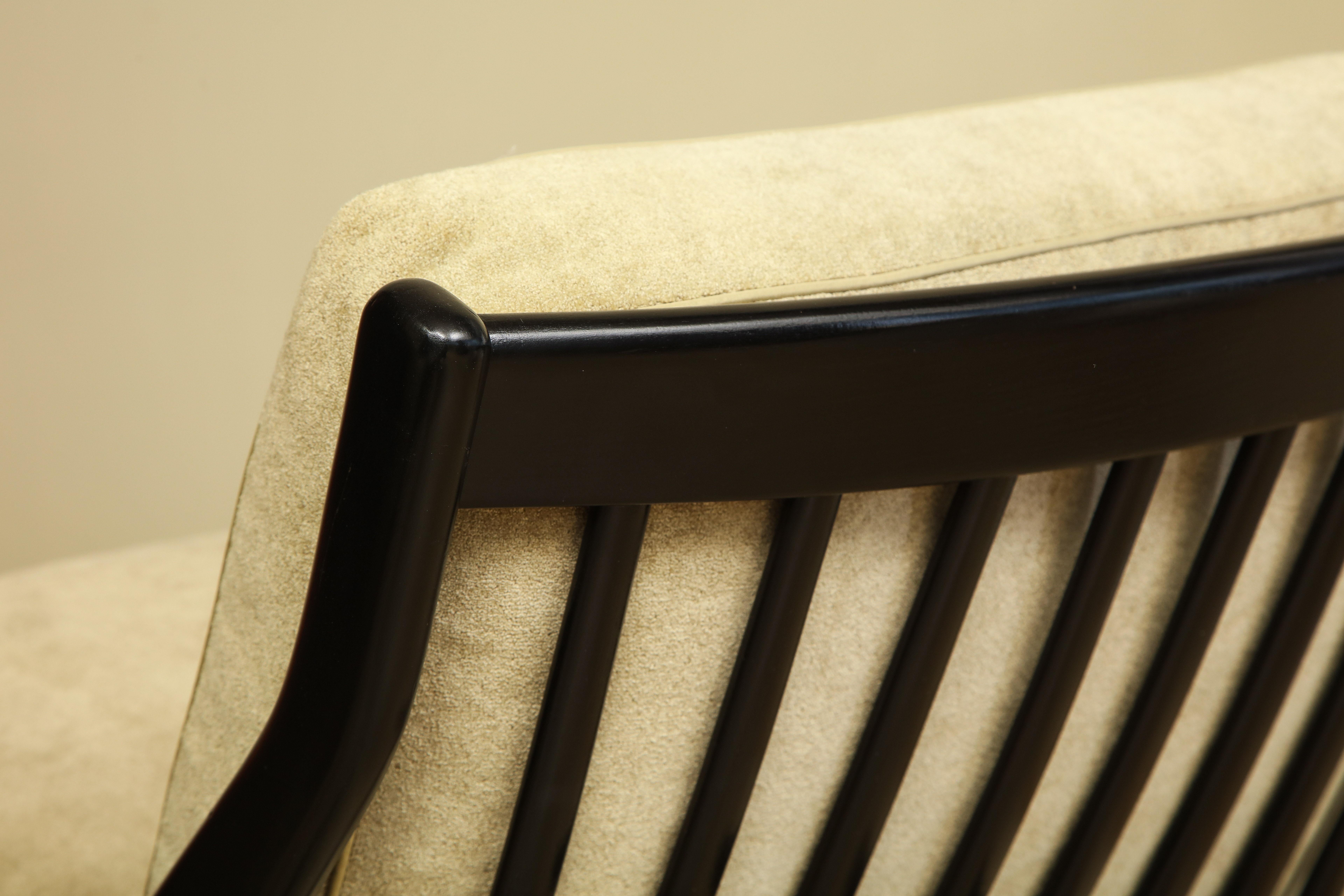 Mid-20th Century Folke Ohlsson Ebonized Scissor Slipper Chair