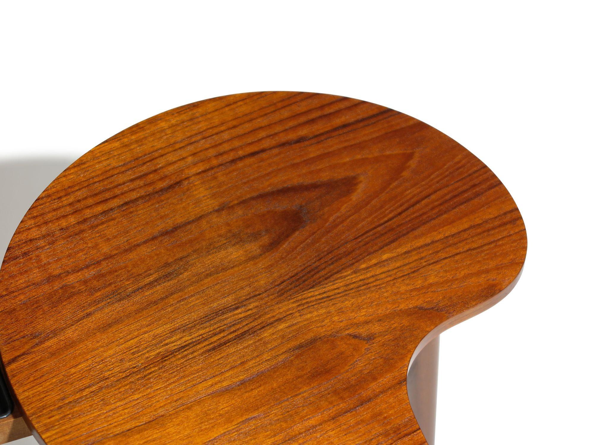 Scandinavian Modern Danish Edmund Jorgensen Teak Artist Pallet Shape Side Table #1