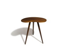Danish Edmund Jorgensen Walnut Kidney Shape Side Table