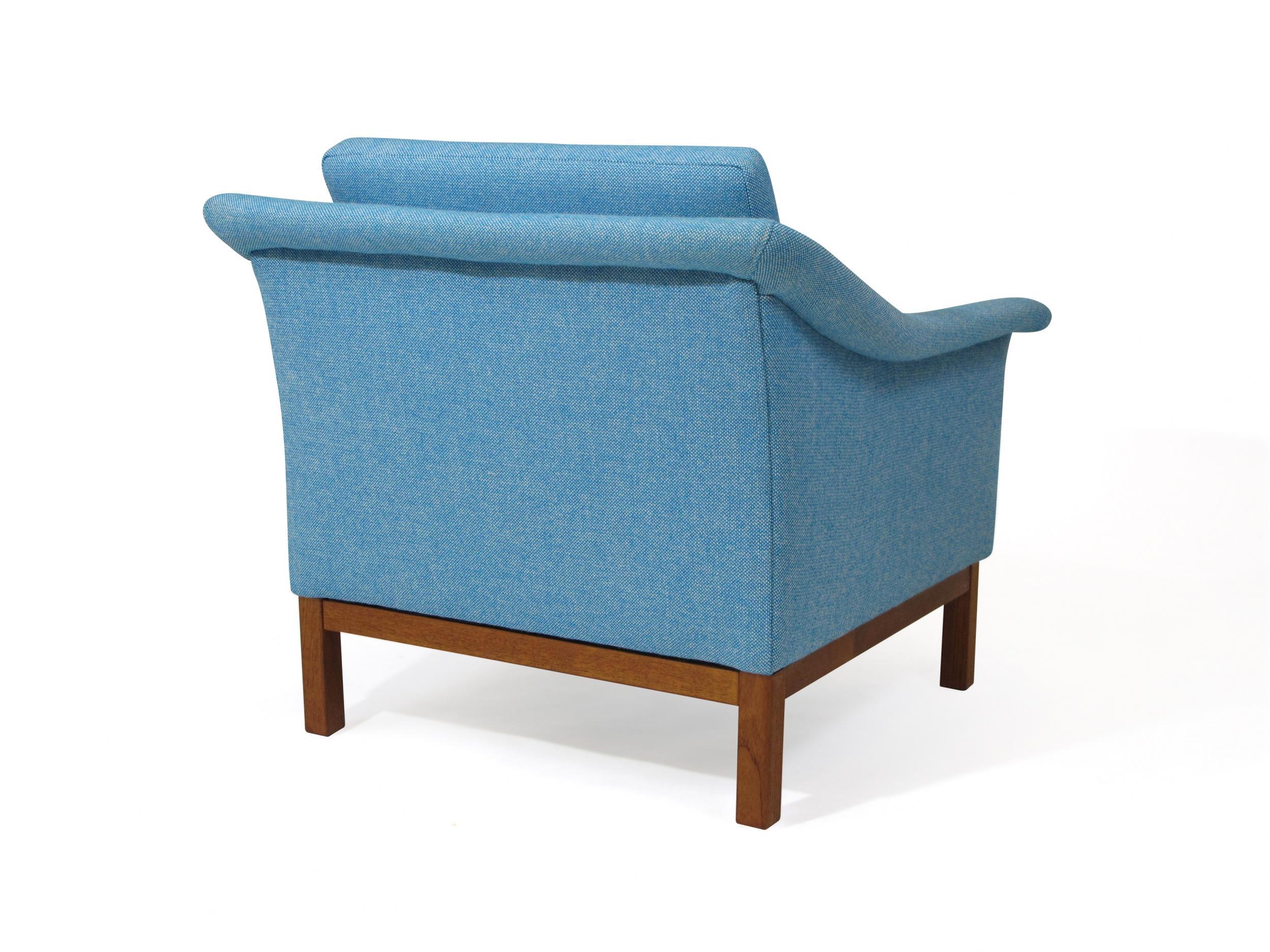Wool Folke Ohlsson Mid-Century Danish Lounge Chair For Sale