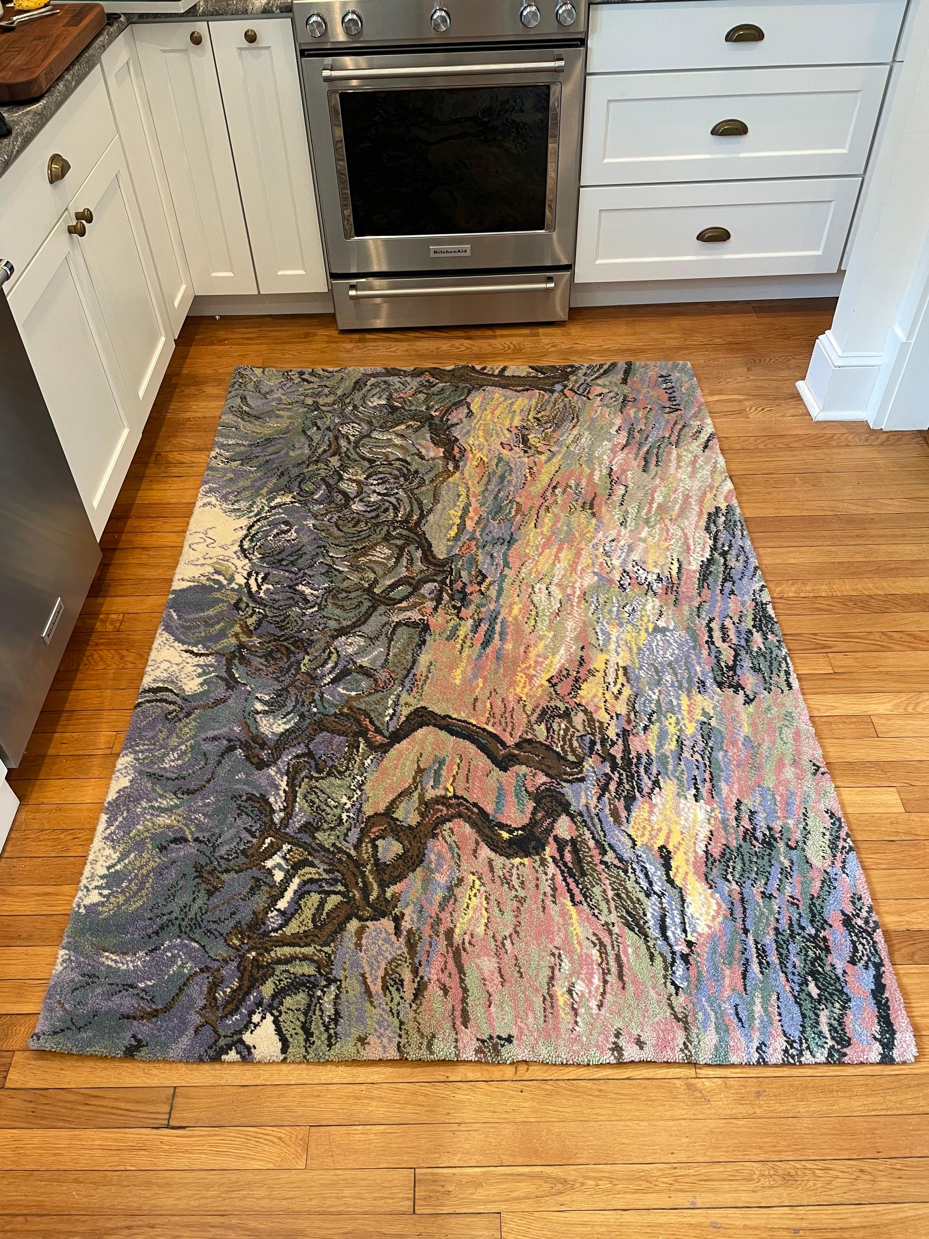 Tapis danois Ege Axminster pour Vincent van Gogh « Olive Trees » en laine Bon état - En vente à W Allenhurst, NJ