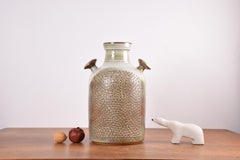 Enorme vaso da terra danese brutalista Einar Johansen per Søholm in ceramica marrone, anni '60