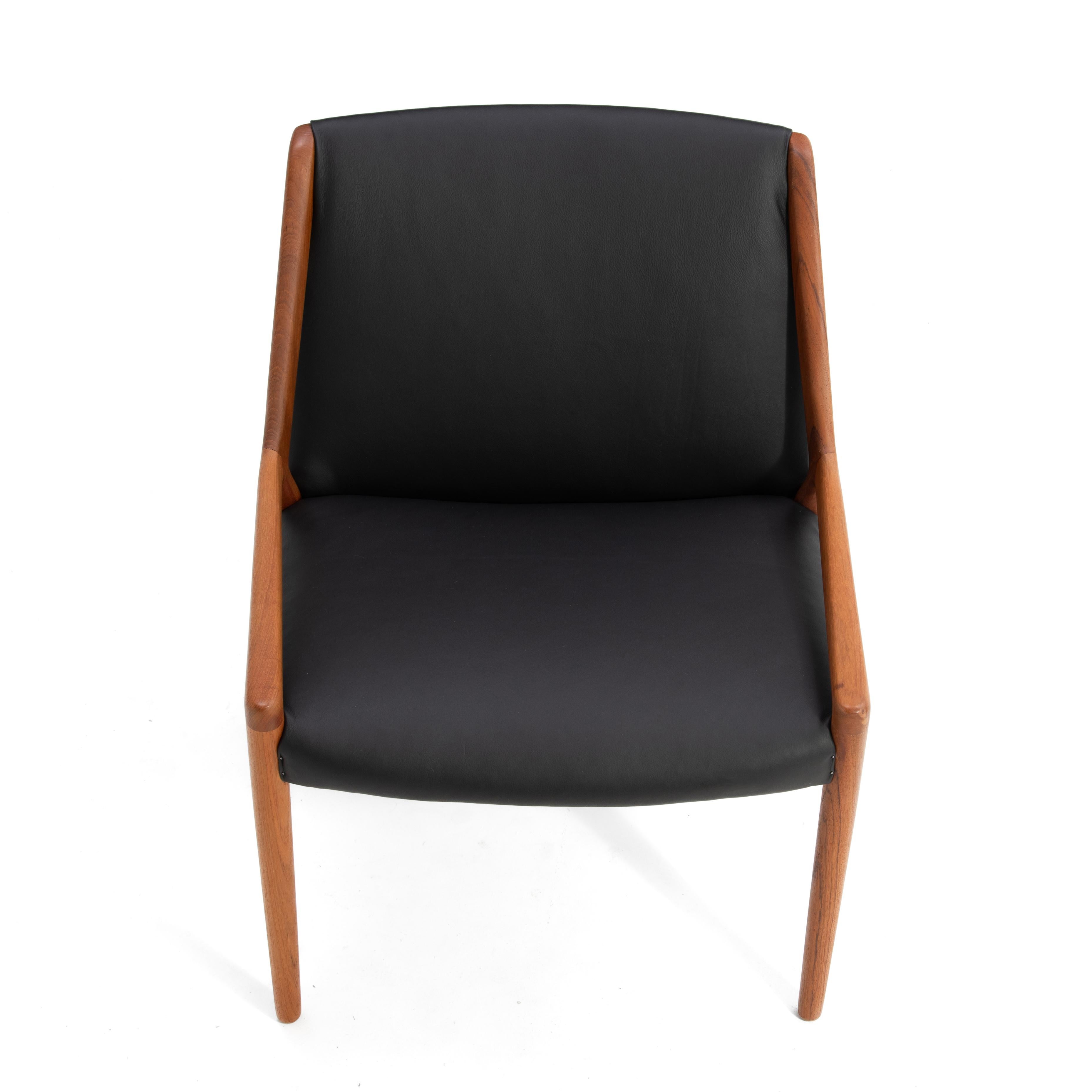 Chaise longue danoise en cuir Willy Beck d'Ejner Larsen et Aksel Bender Madsen en vente 10