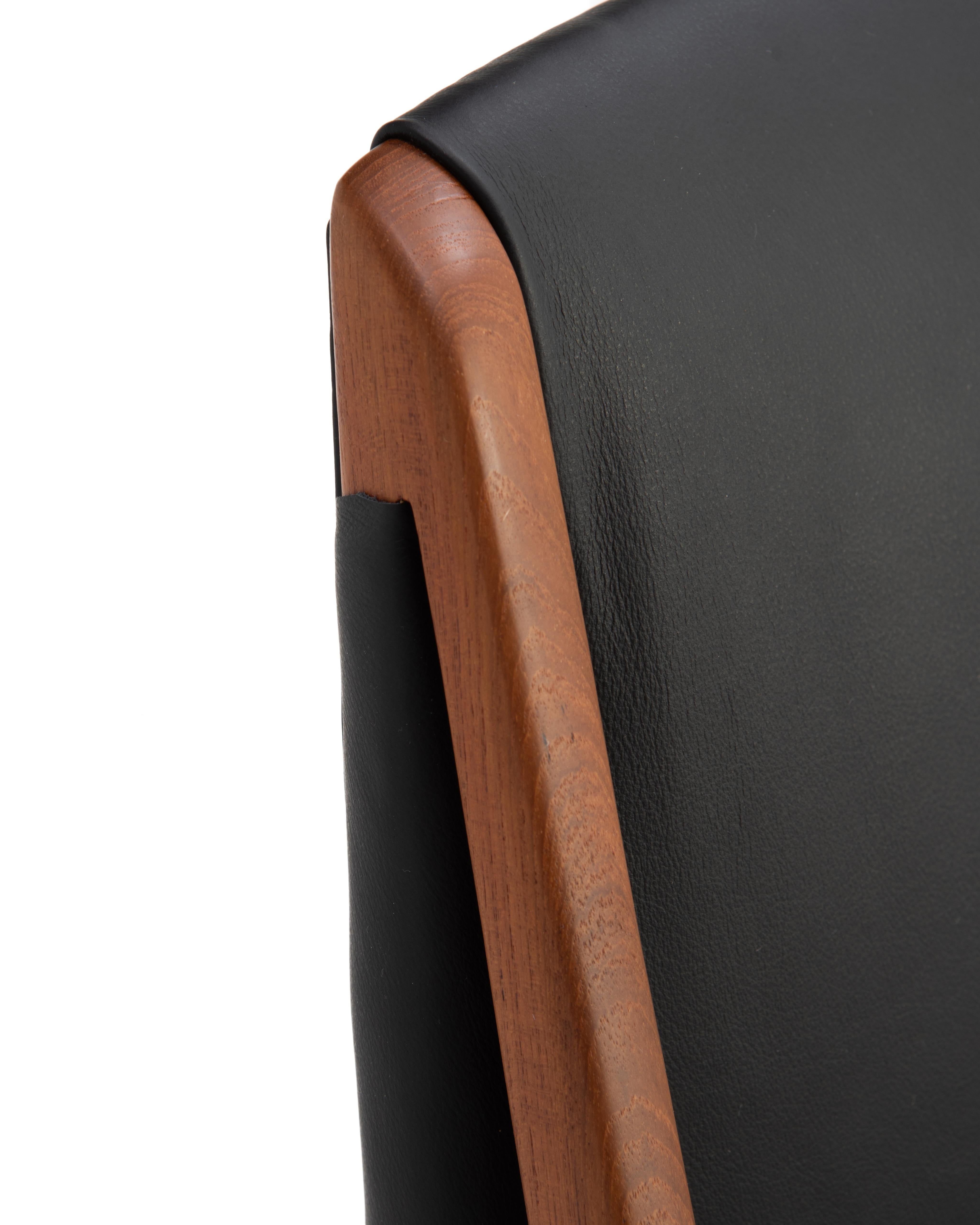 Chaise longue danoise en cuir Willy Beck d'Ejner Larsen et Aksel Bender Madsen en vente 11