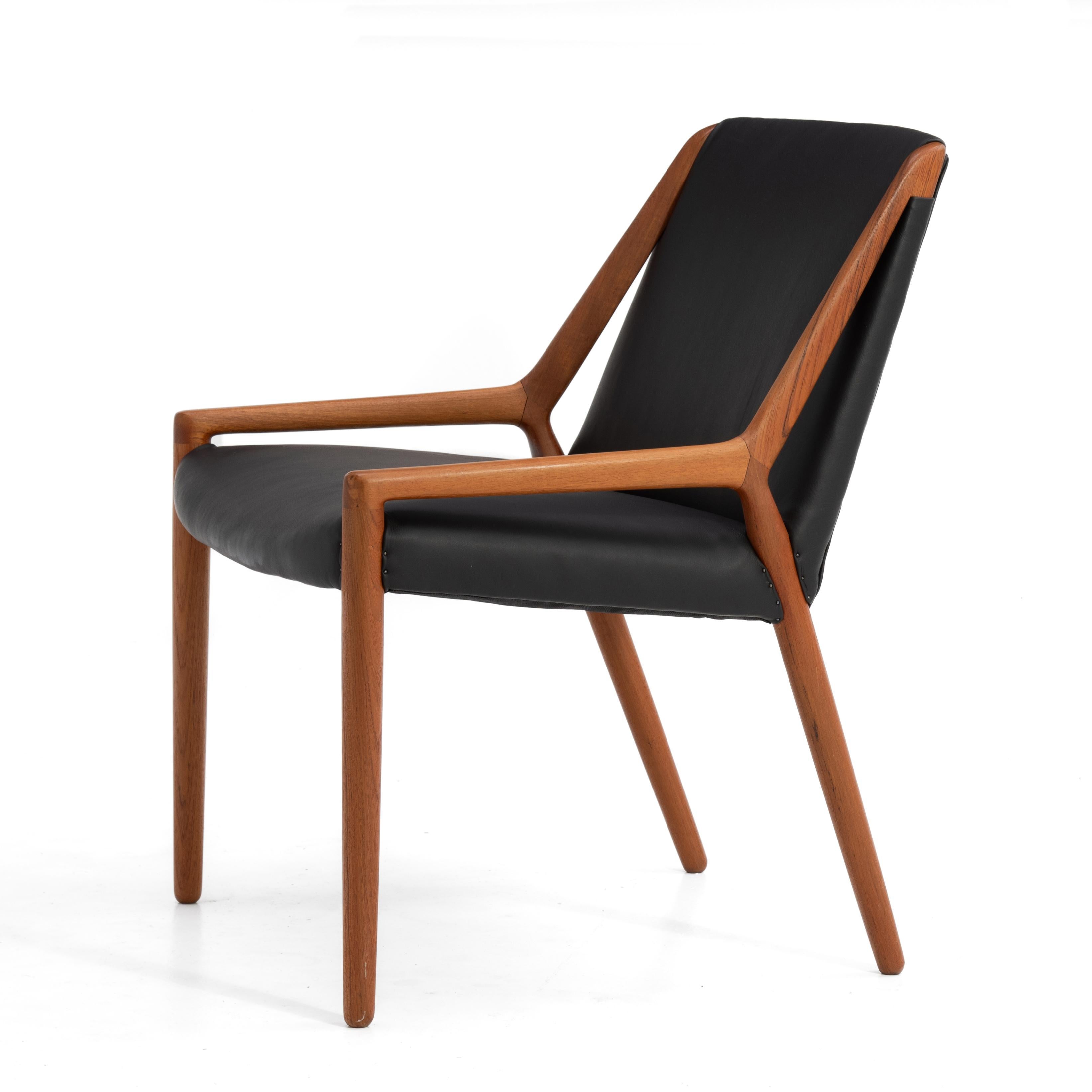 Chaise longue danoise en cuir Willy Beck d'Ejner Larsen et Aksel Bender Madsen en vente 1