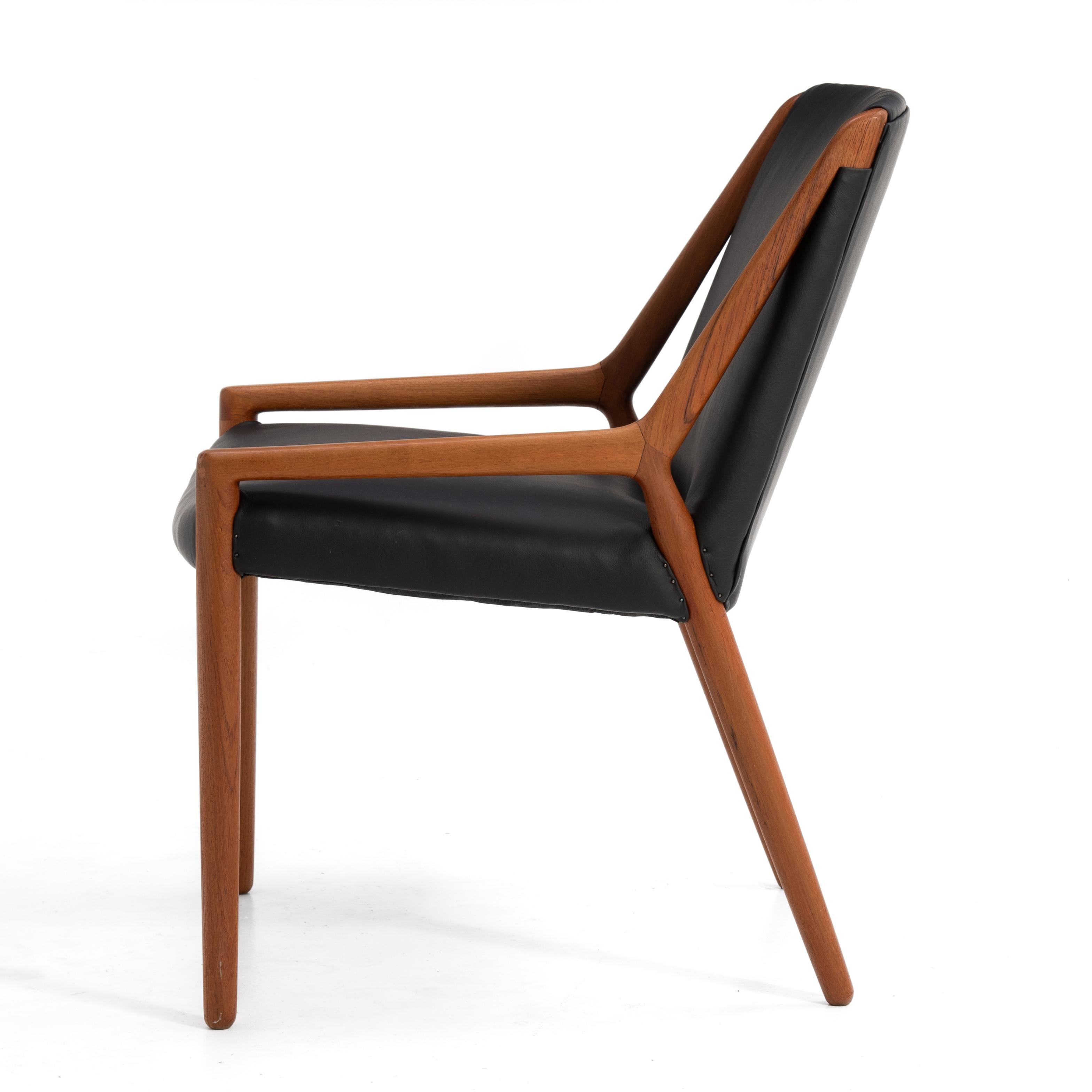 Chaise longue danoise en cuir Willy Beck d'Ejner Larsen et Aksel Bender Madsen en vente 2