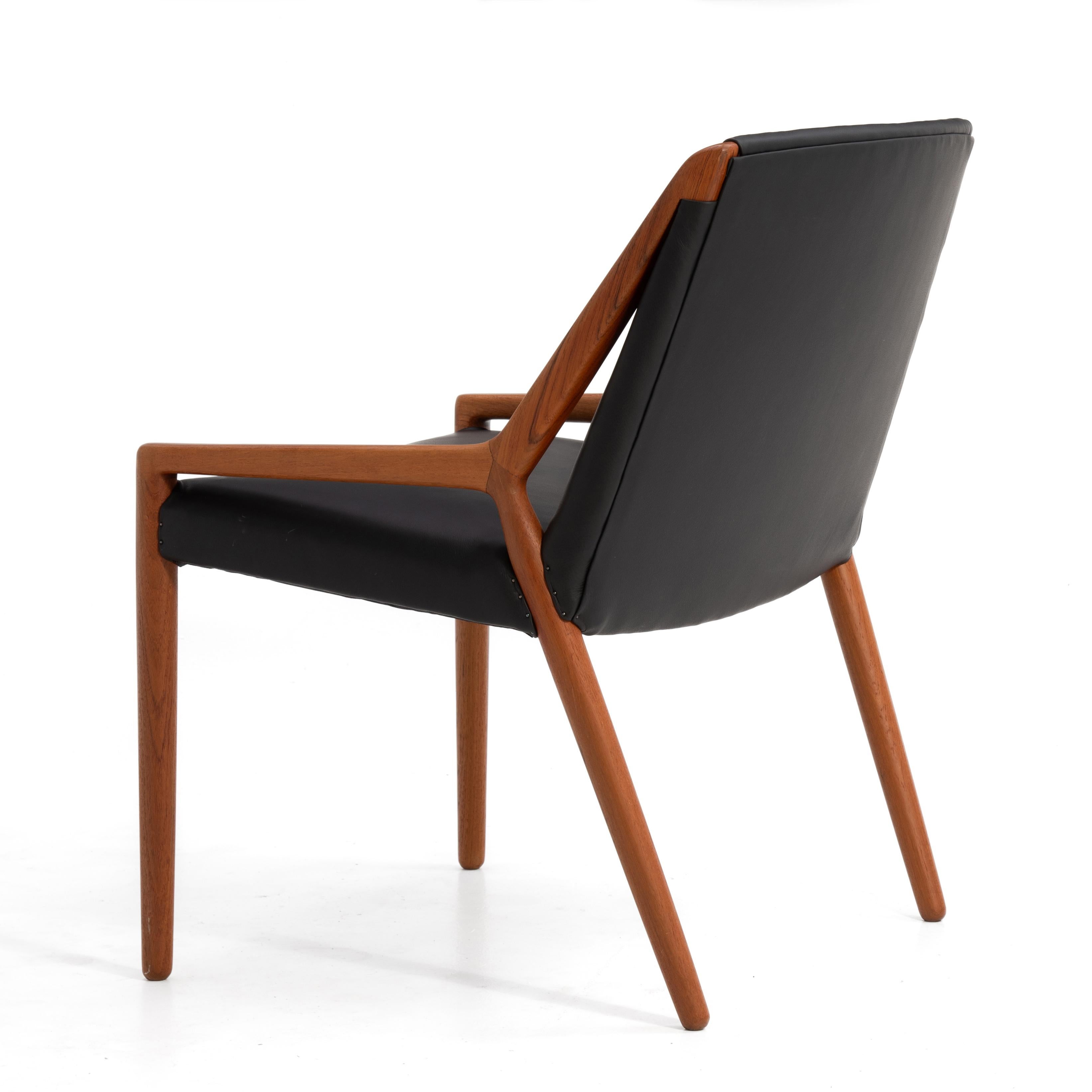 Chaise longue danoise en cuir Willy Beck d'Ejner Larsen et Aksel Bender Madsen en vente 3