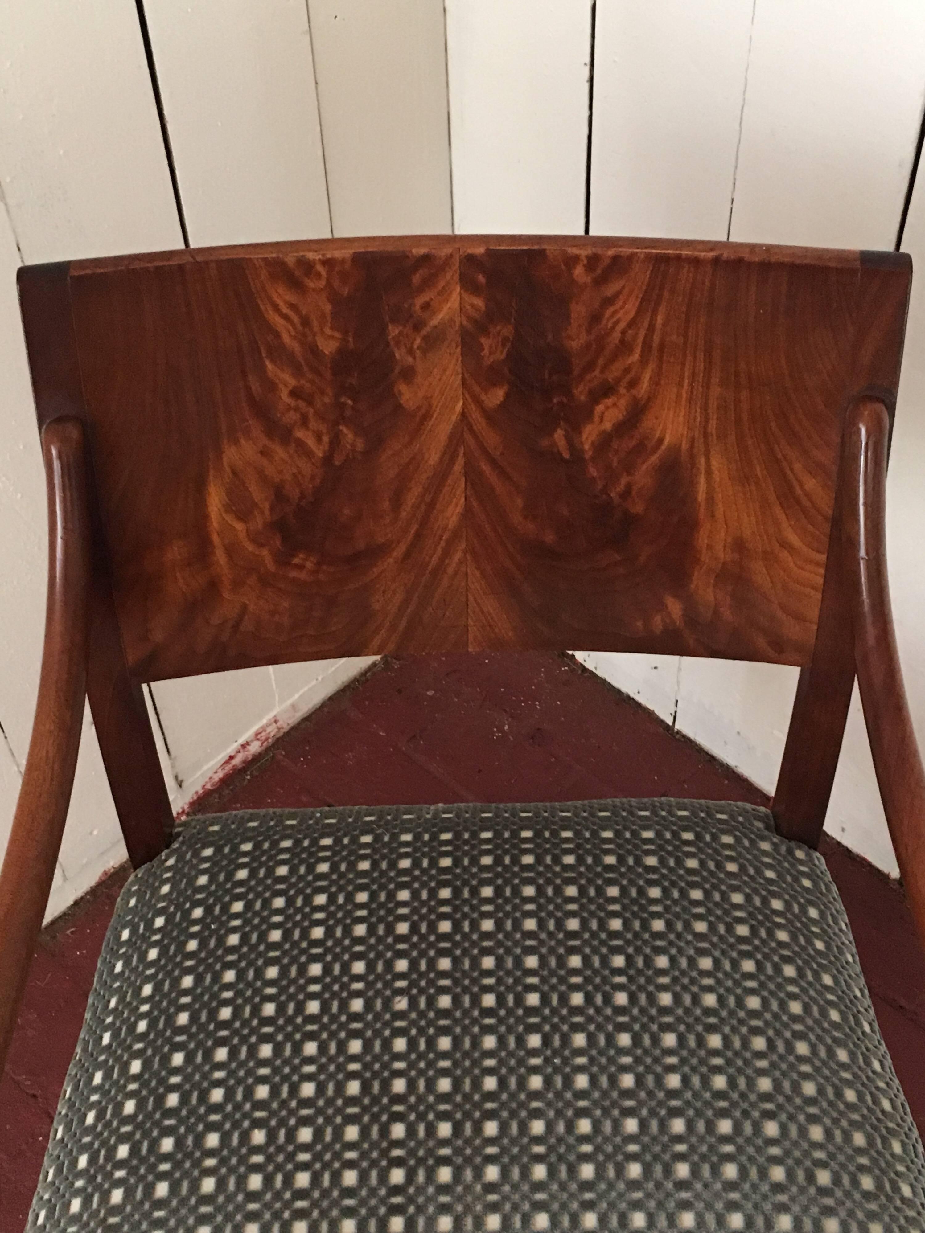 Danish Empire Armchair  In Good Condition For Sale In Garrison, NY