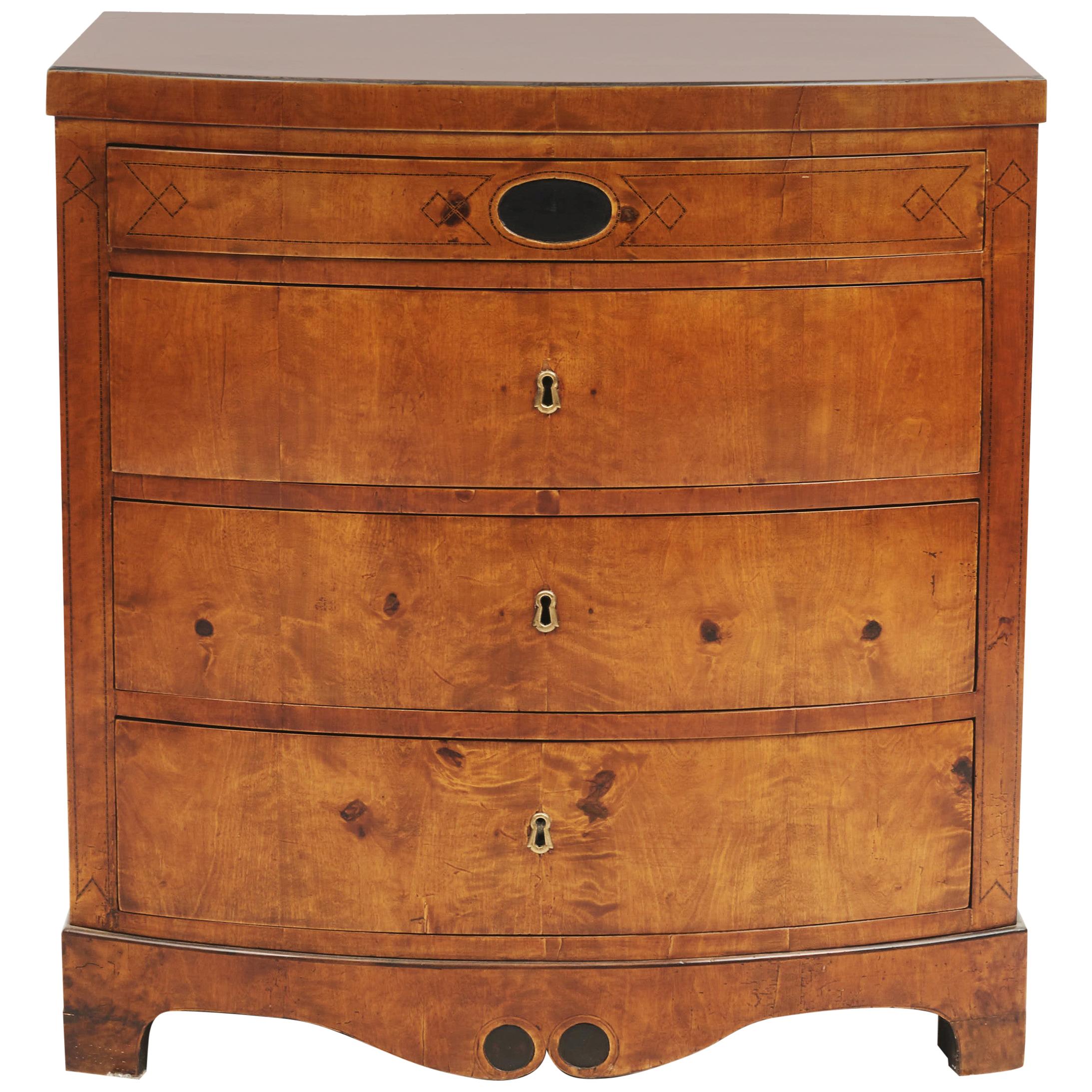 Federal Bow Front Chest at 1stDibs