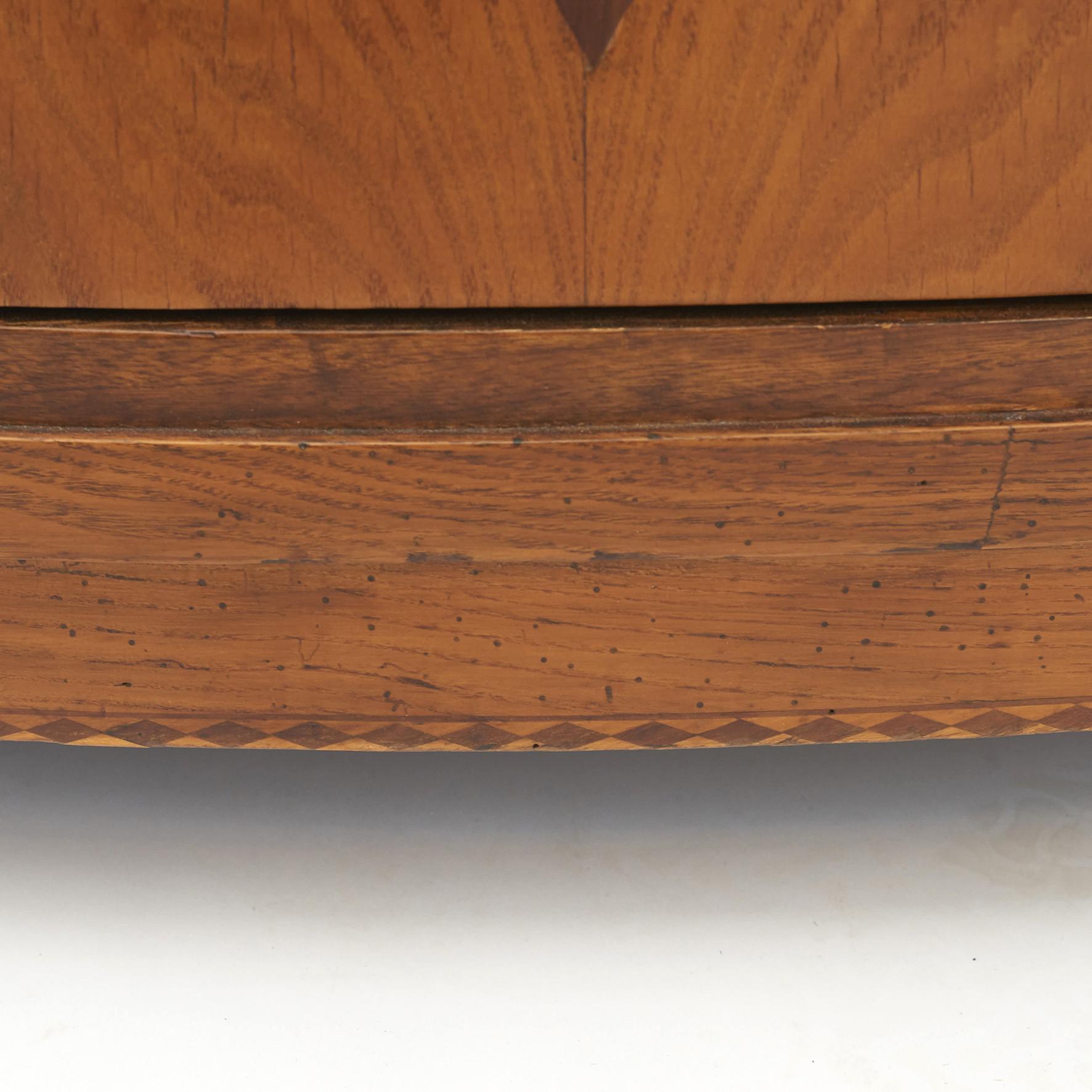 Danish Empire Chest of Drawers with Curved Front, circa 1810 6