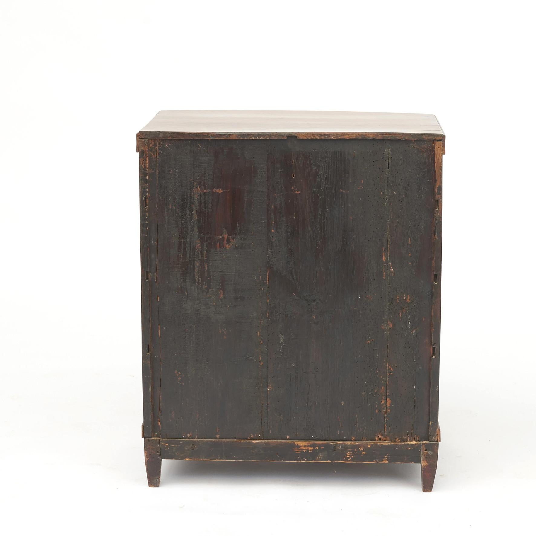 Danish Empire Chest of Drawers with Curved Front, circa 1810 9