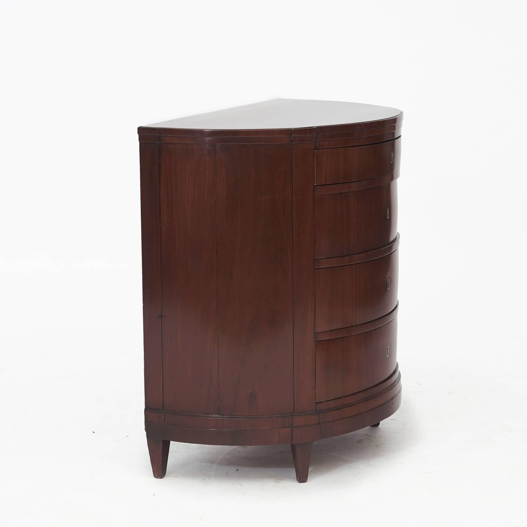 Danish Empire Demilune Chest of Drawers at 1stDibs