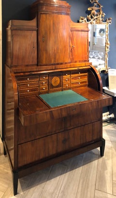 Danish Empire Secretary with Inlay, circa 1840