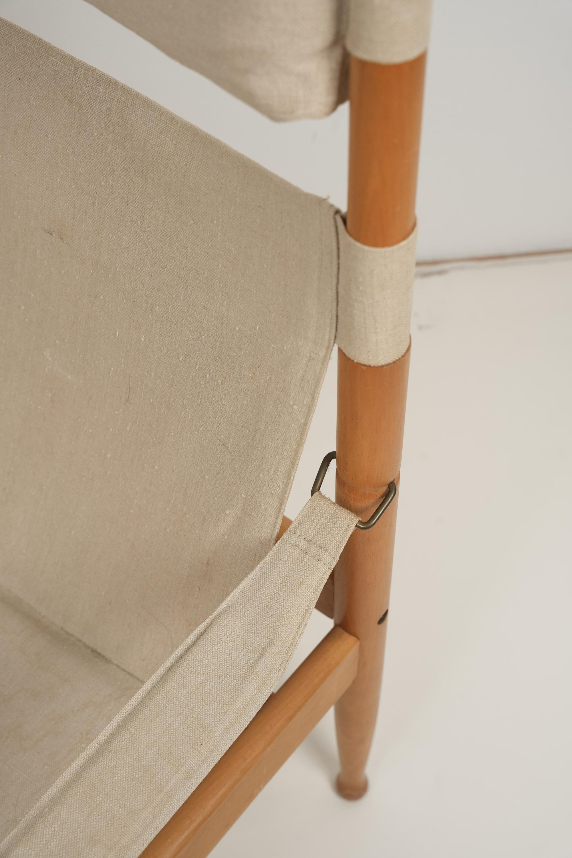 Danish Erik Worts Safari Longuechair 1960s For Sale 3