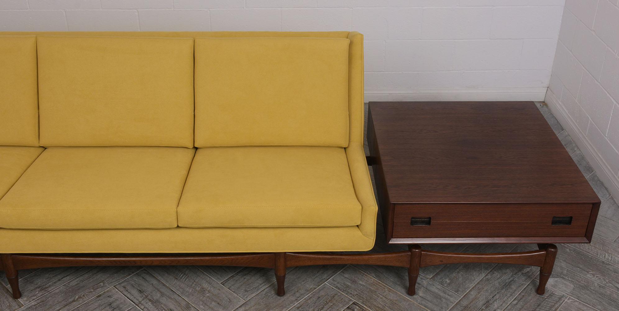 Danish Executive Modern Sofa with Side Tables 5