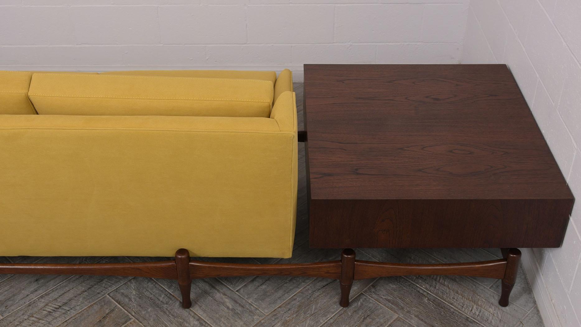 Danish Executive Modern Sofa with Side Tables 3