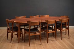 Danish Expandable Teak Dining Table by Svend Madsen