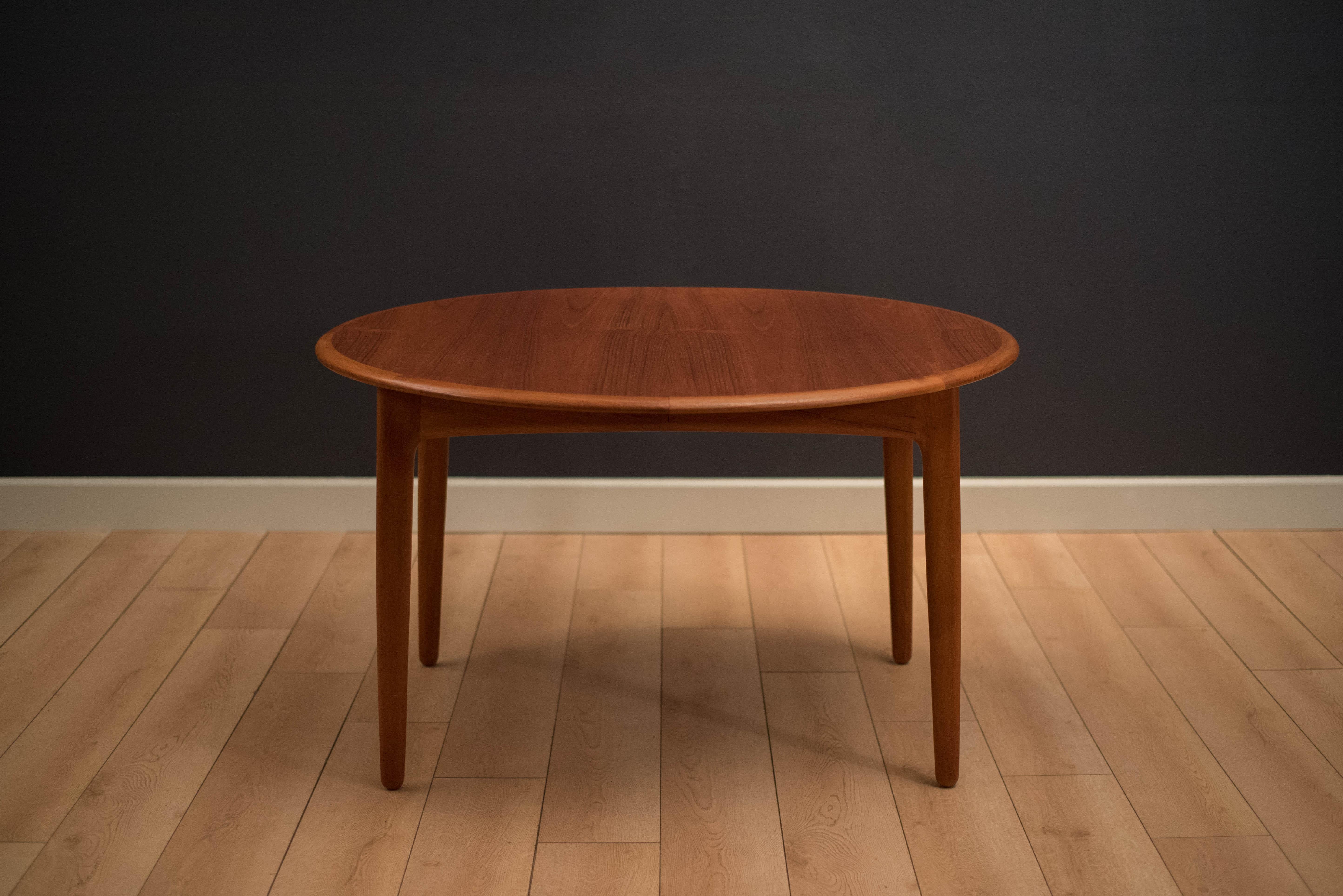 Danish Expandable Teak Dining Table by Svend Madsen 1